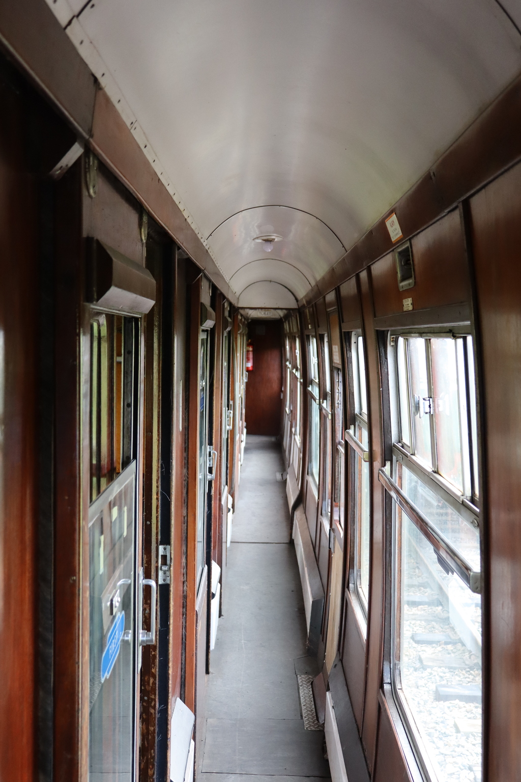 Strathspey Railway carriage corridor