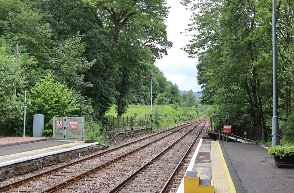 View from Platform 1 Dunkeld and Birnam Station