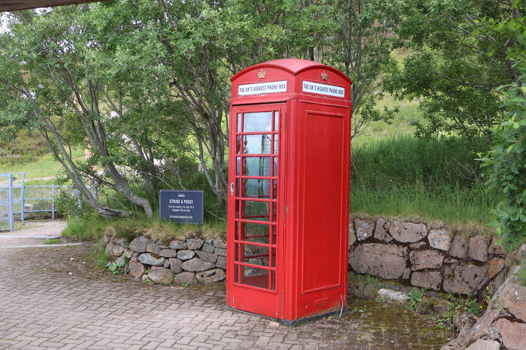 Highest phone box in the UK at Cairngorm Mountain