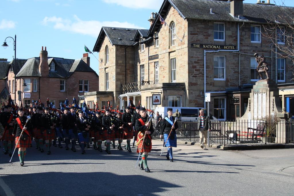 Cadet Force Pipe Band Parade in Dingwall