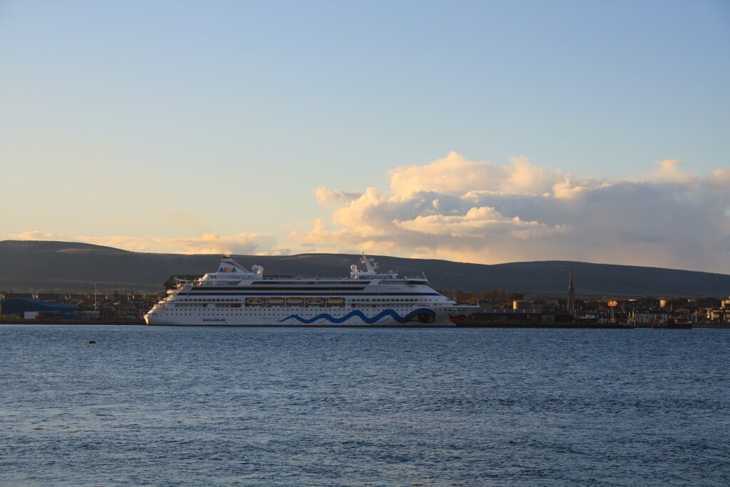 AIDA cruise ship at Invergordon