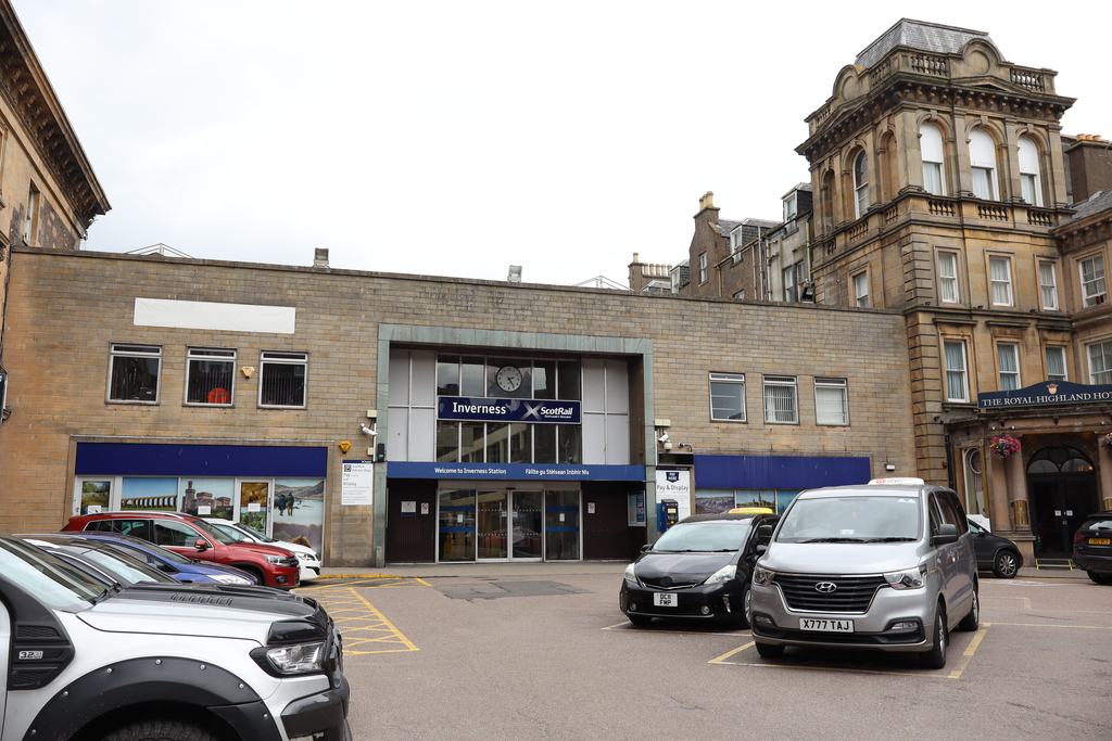 Inverness train station exterior