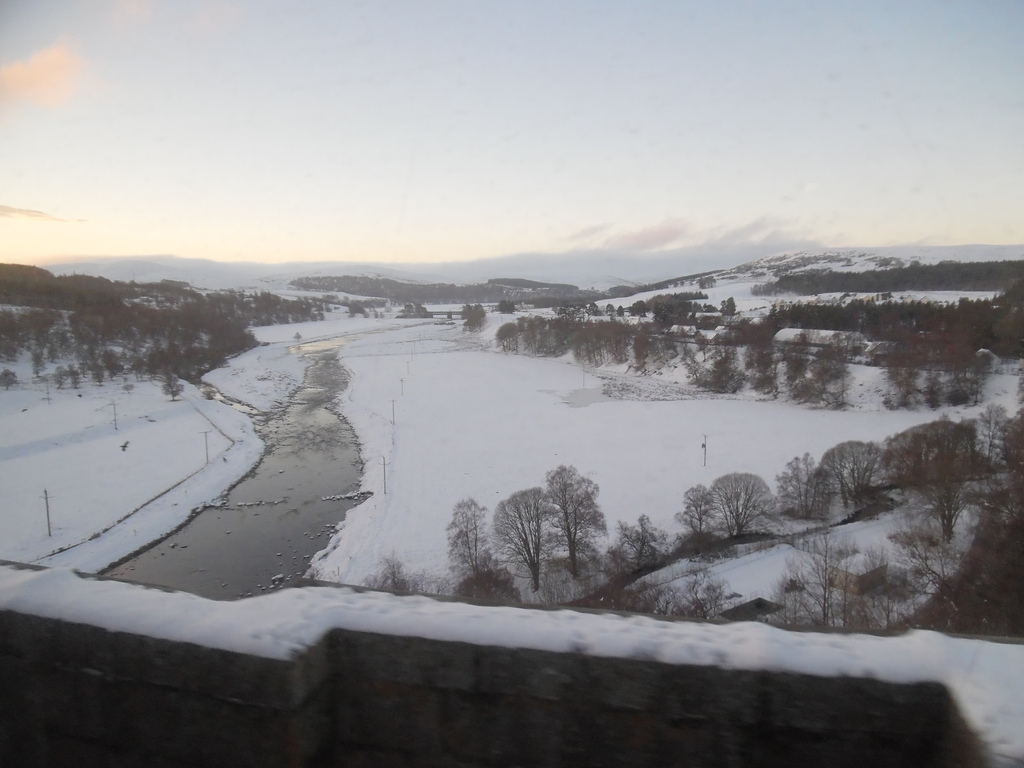 View from Caledonian Sleeper in winter
