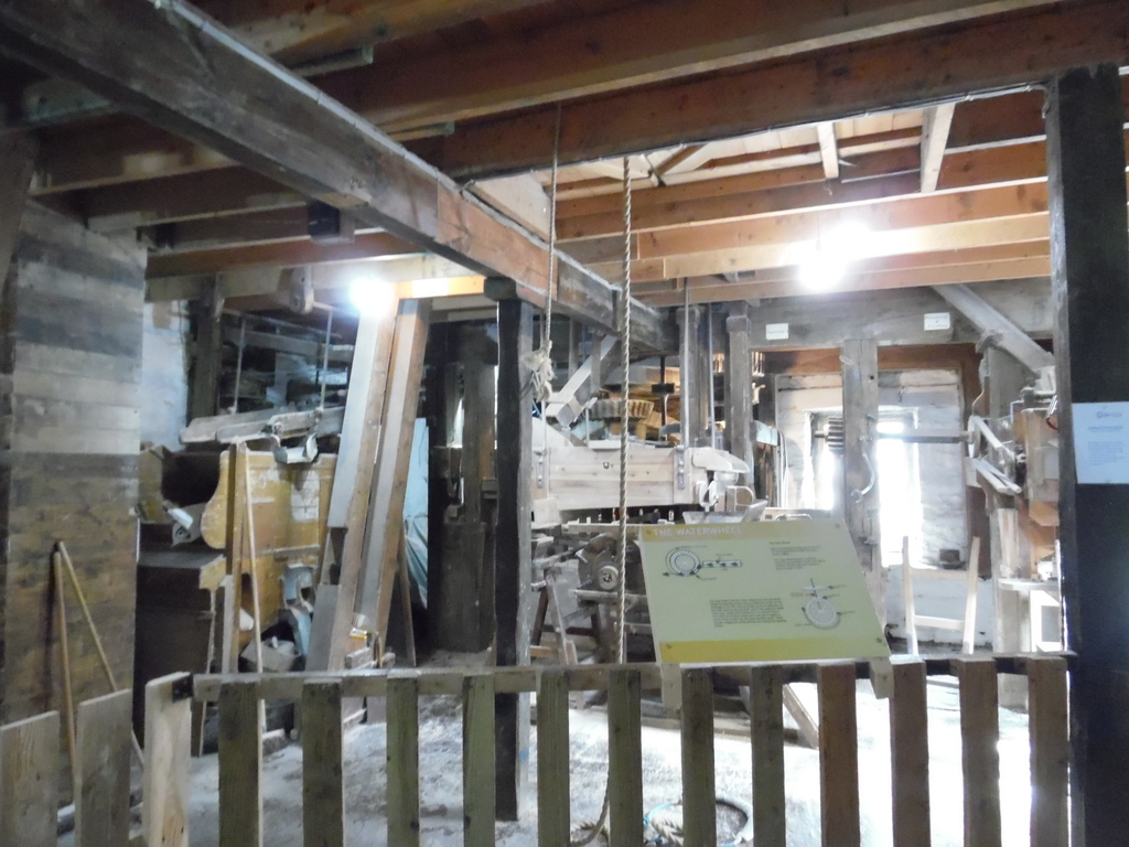 Watermill milling equipment inside watermill at Blair Atholl