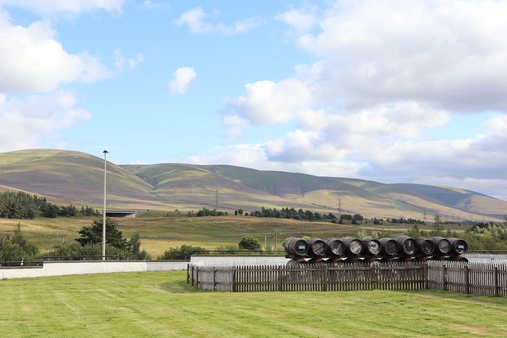Mountain view from Dalwhinnie Distillery