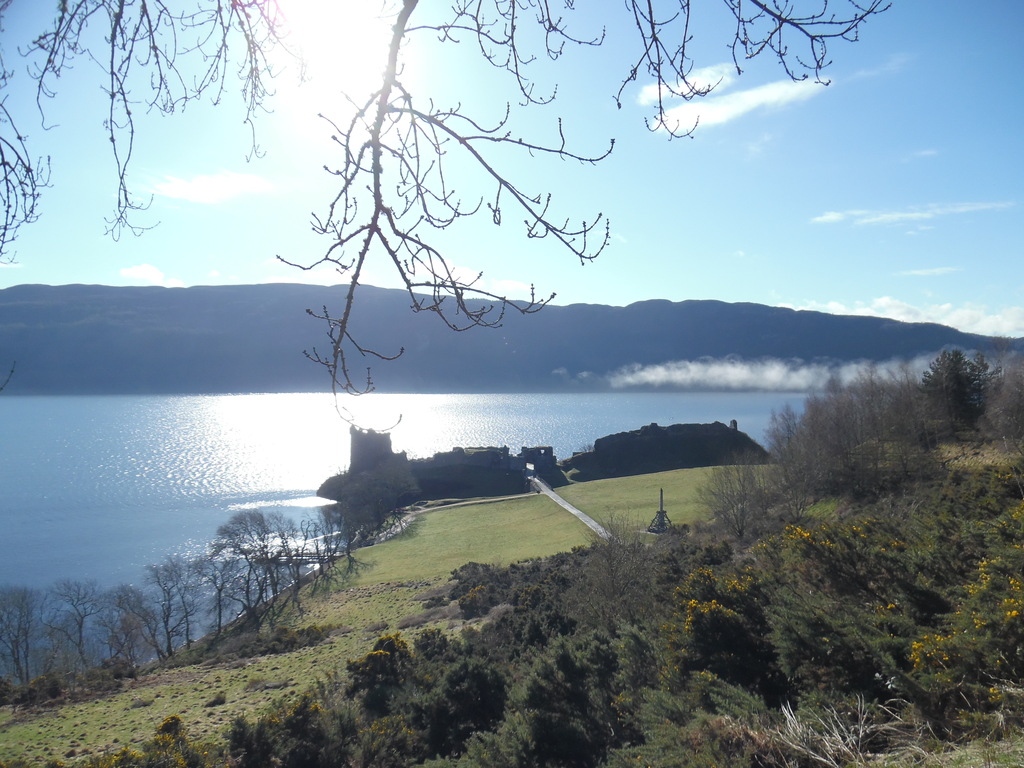 Urquhart Castle from the viewpoint on A82