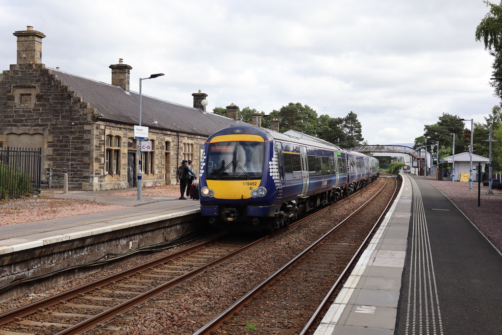Train at Kingussie Station