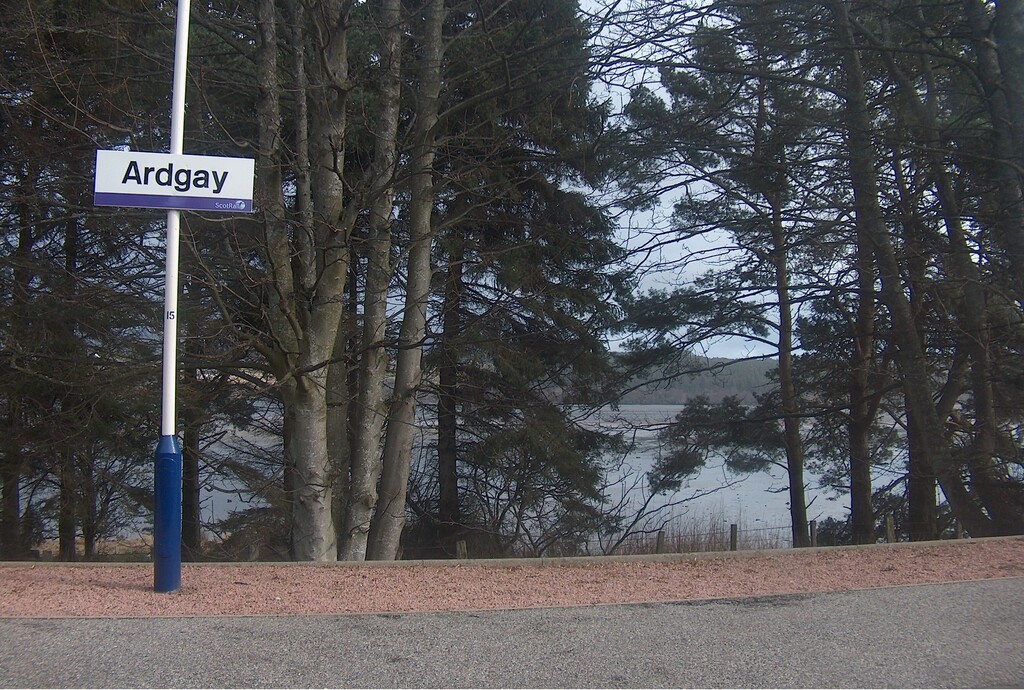 View from Ardgay station platform