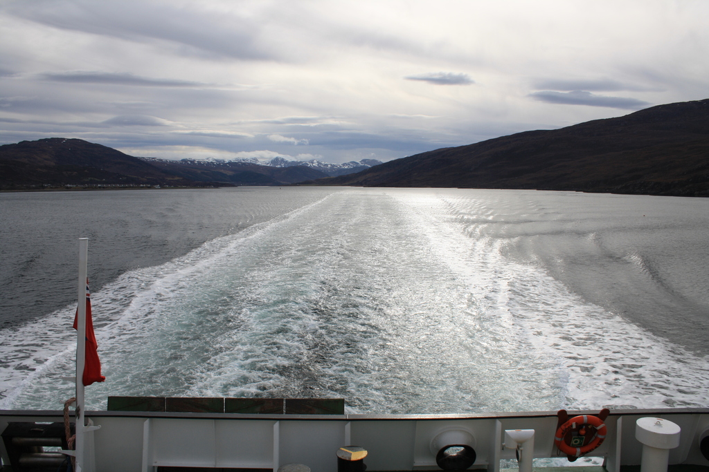 View from Ullapool to Isle of Lewis ferry