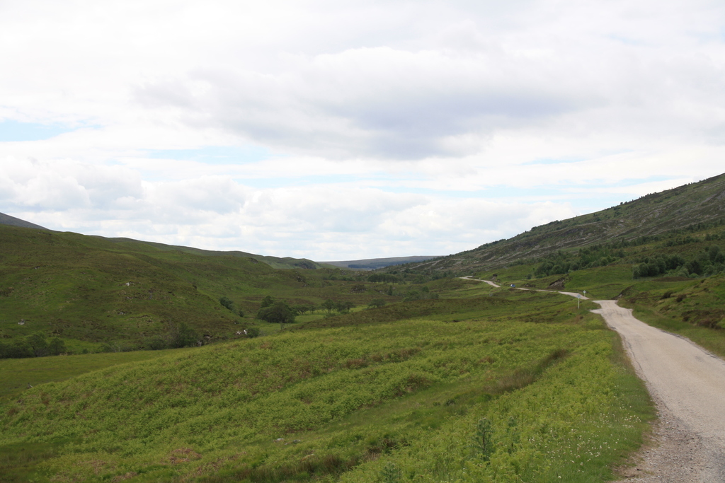 A836 by River Vagastie looking south
