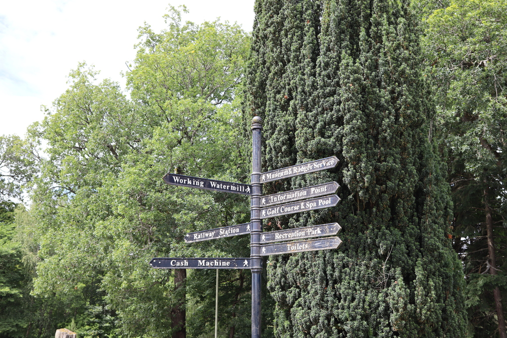 Signpost at Blair Atholl
