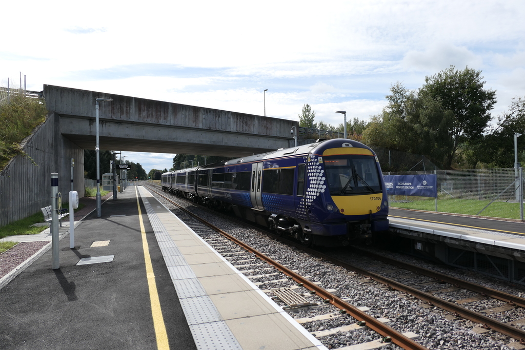 Train at Inverness Airport Station