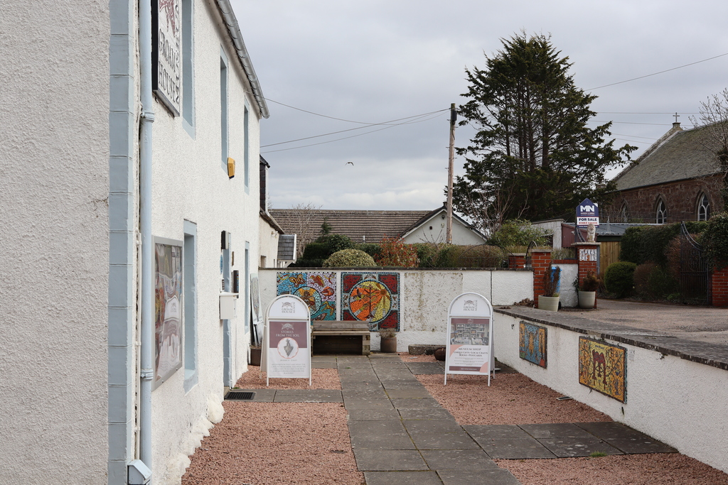 Mosaics outside Groam House Museum, Rosemarkie