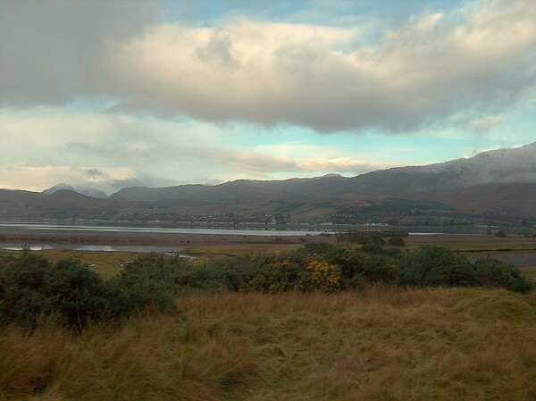View of Lochcarron from the train