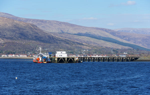 Looking out across Loch Linnhe from a car park off the A82 in Fort William